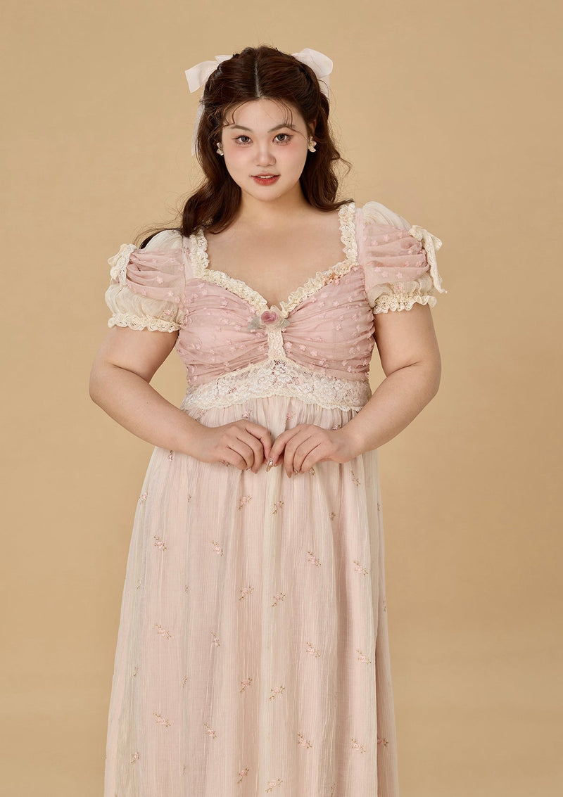 Curve & Plus Flower & Alice Regency Dress