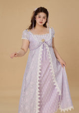 Curve & Plus Monet's Irises Regency Dress