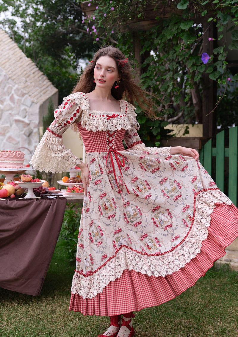 “Little Red Riding Hood” Cottage Dress