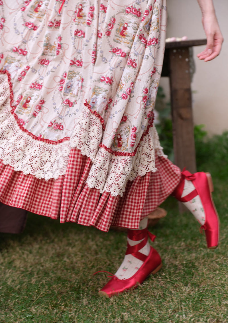 “Little Red Riding Hood” Cottage Dress