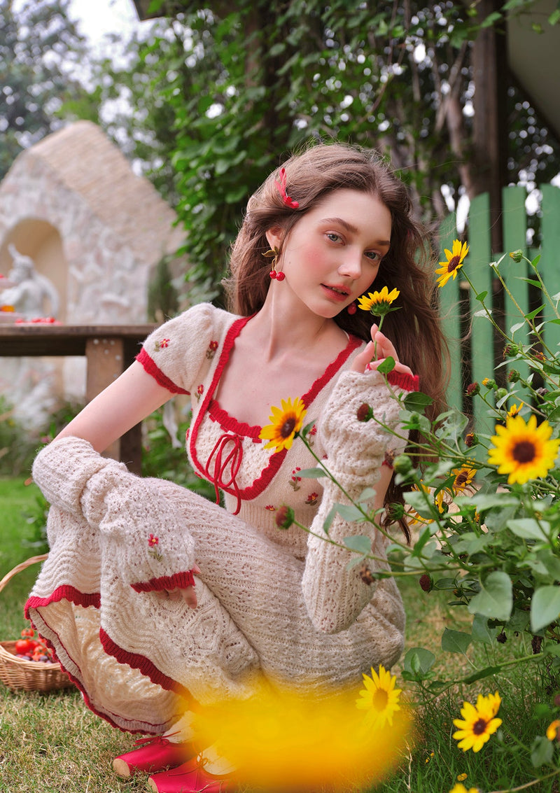 Rosehip Picnic Knit Dress