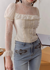 Berries Fashion Editor Underlay Lace Top