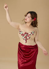 Curve & Plus Strawberry Pinot Noir Corset Dress