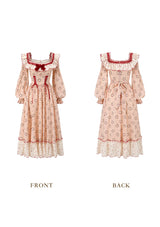 Red Apple Wreath Cottage Dress