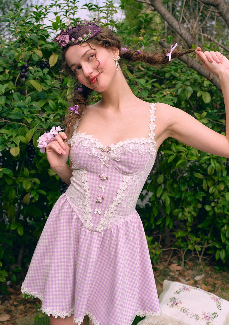 Cottage Hyacinth Corset Dress