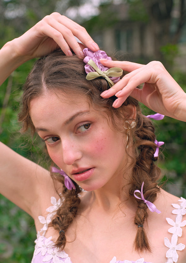 Purple Jacquard Vine Hairpin