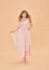 Curve & Plus Tuberose Floral Loli Corset Dress