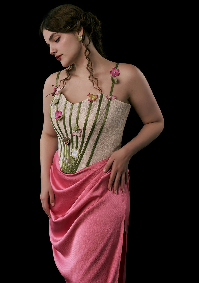 Curve & Plus Flower Vine Phantom Corset Dress