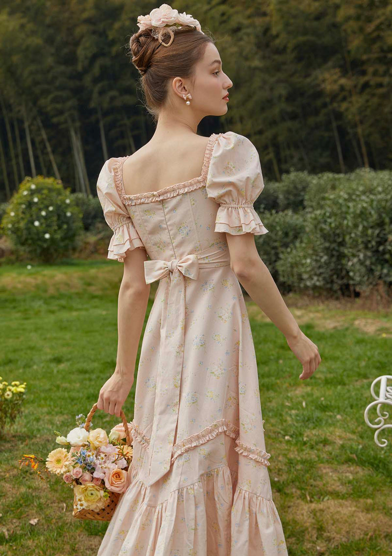 14+ Floral Corset Maxi Dress