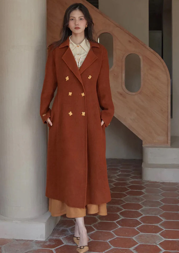 Maple leaf Double-faced Overcoat - LaceMade