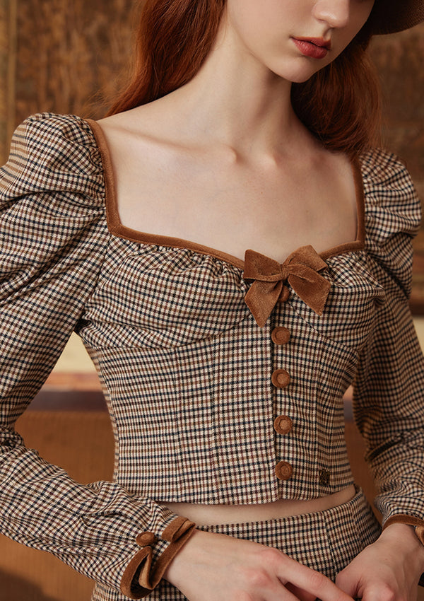 Miss Chestnut Corset Blouse - LaceMade